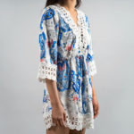 Chambray Fringe Quilt Cover - Mist